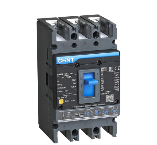 Выключатель автоматический в литом корпусе CHINT NXMS-160F 3п 160А 35кА картинка